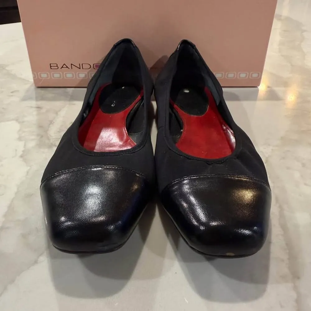 Bandolino BDGalaxy Ballet Slip On Flats Women's 7.5M Black Fabric Upper Cap Toe - Image 5