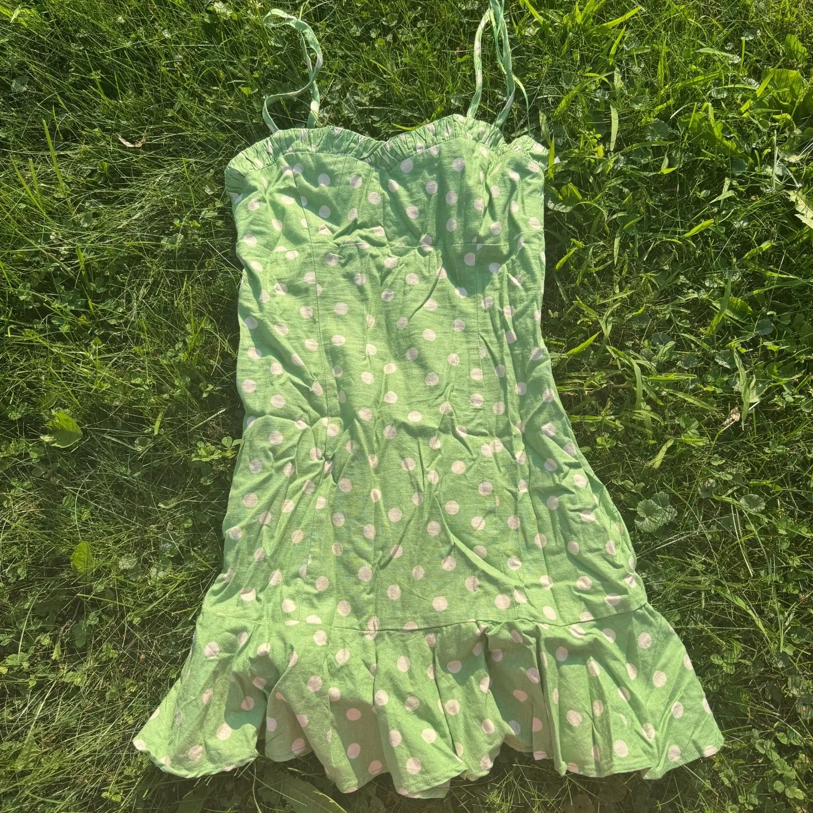 Zara Polka Dot print Dress - Image 6