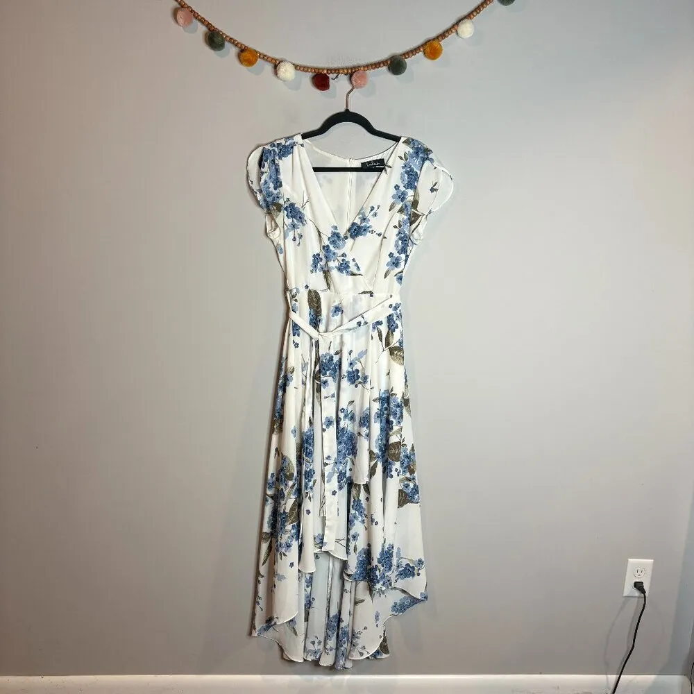 Lulu's French Countryside White Floral Print High-Low Dress - Image 2