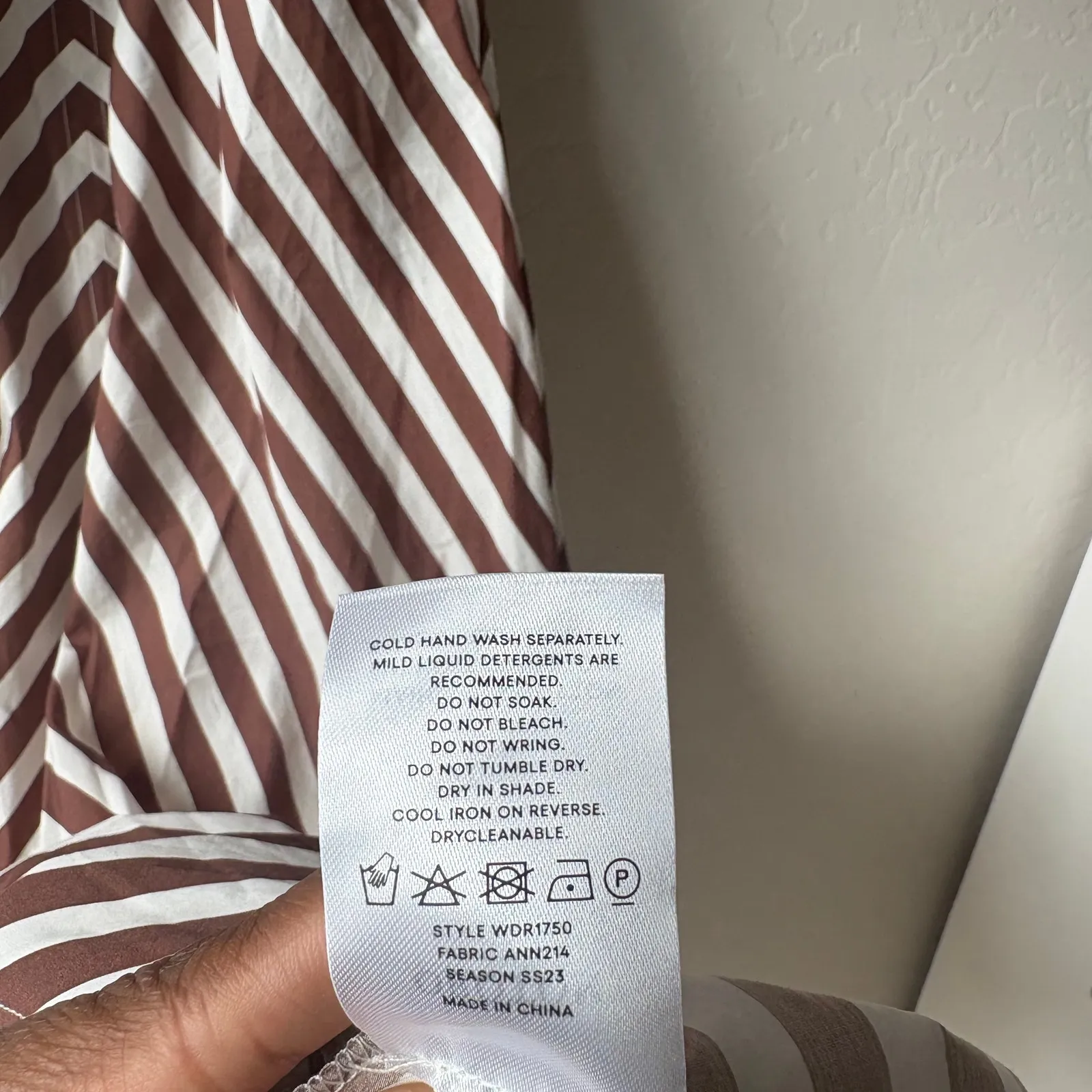 NEW Oroton Dress‎ Striped V - Image 11