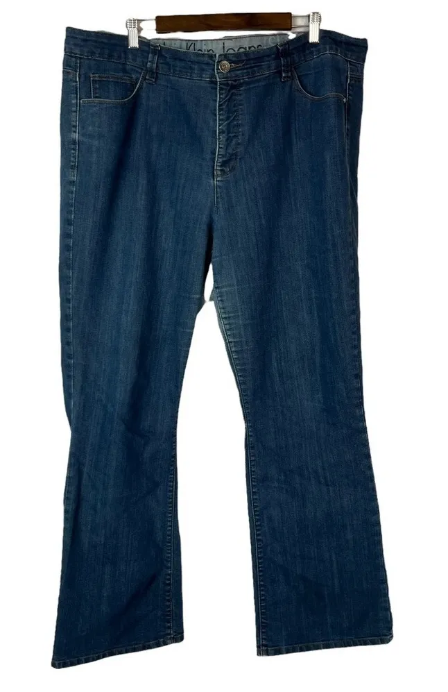 Calvin Klein Plus Shape Flared Leg Jeans 20W - Image 1