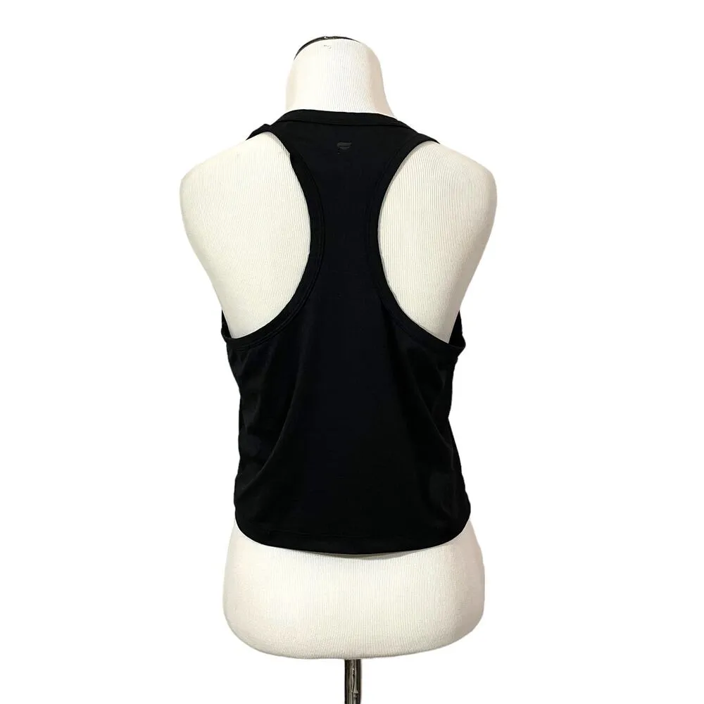 Fabletics  Cropped Racerback Tank - Black - Small - Image 5