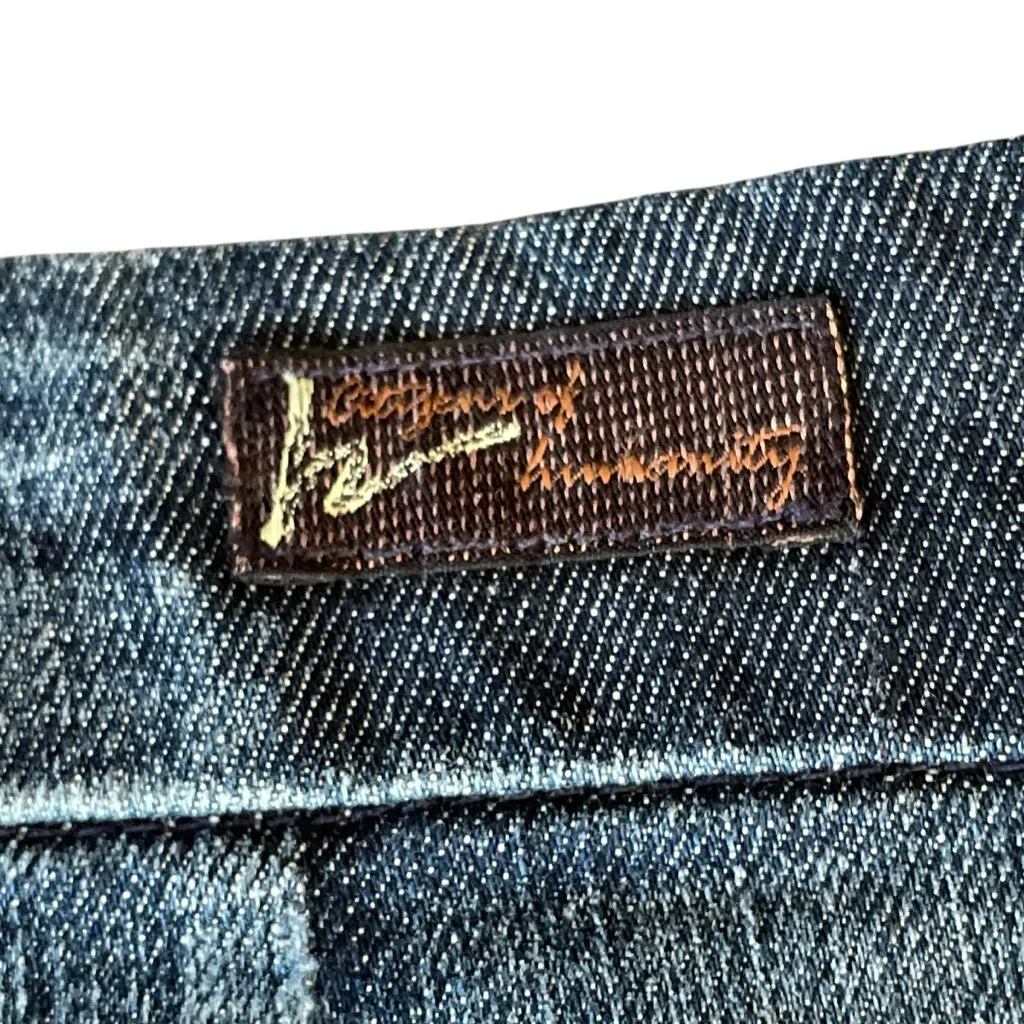 Citizens of Humanity Sophia #300 Stretch Knee Length Dark Denim Skirt - 27 - Image 3