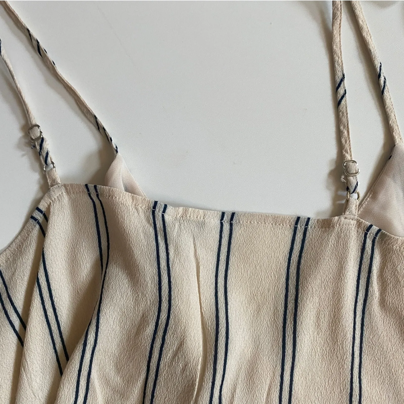 Rails‎ Aubry Peach Navy Stripe Button Front Tank Top - S EUC - Image 10