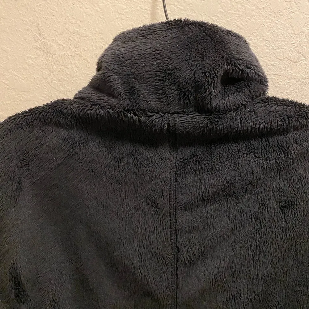 Black Maddie Fleece Zip Front Jacket Size Small - Image 11