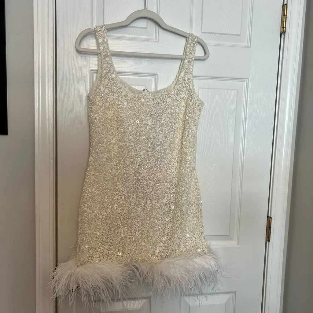 MISCREANTS Capri Dress in White Size L - Image 4