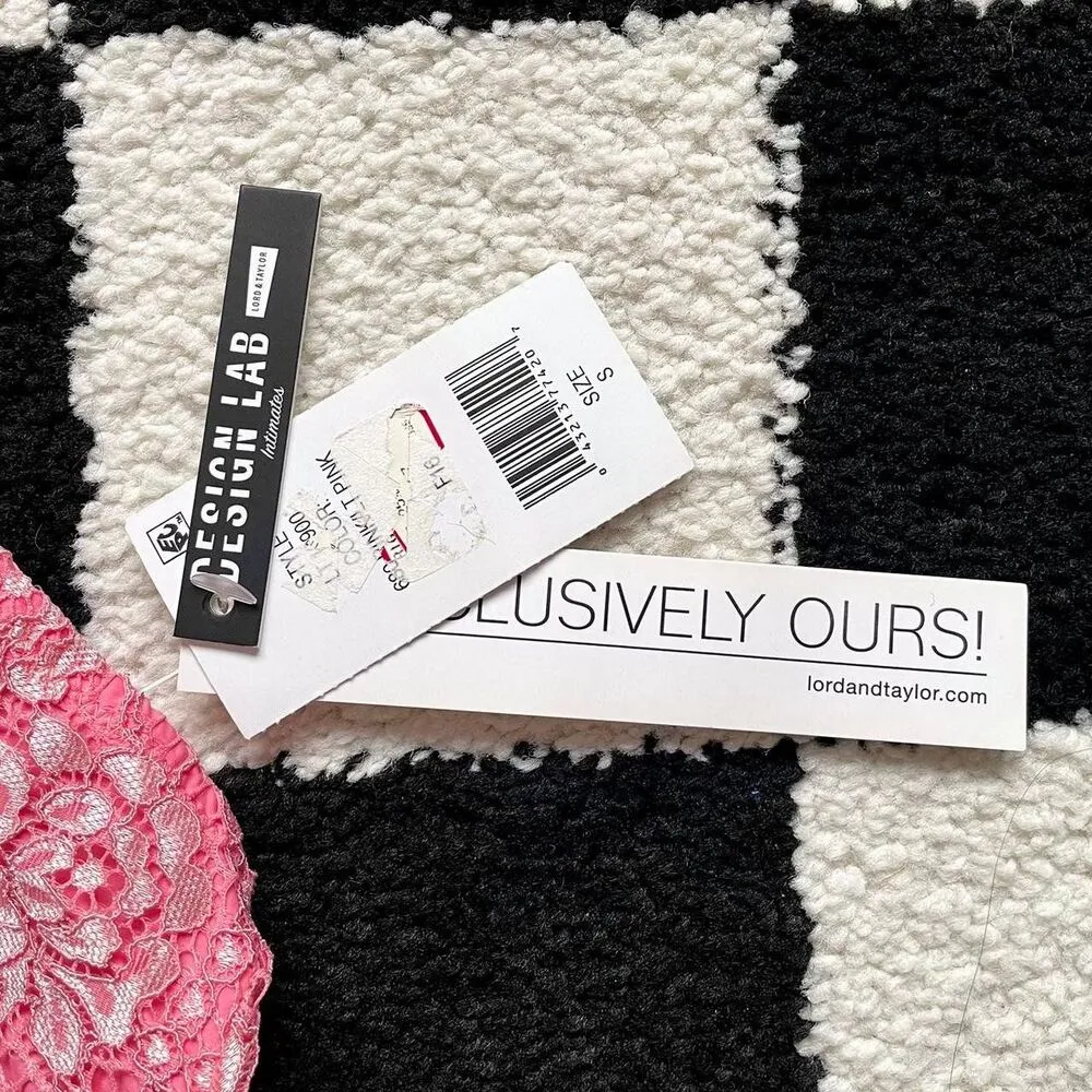 NWT Design Lab Pink Lace Bralette S - Image 4