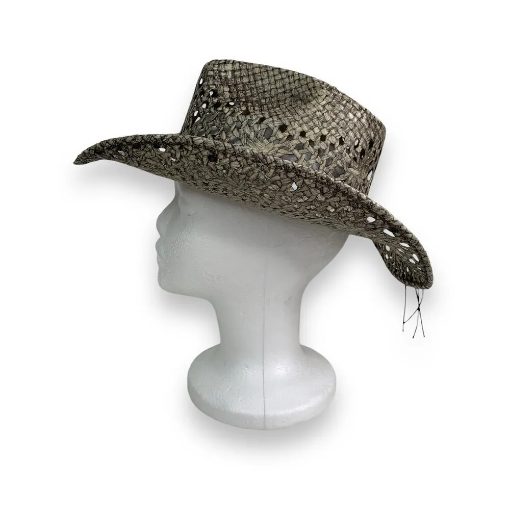 Bullhide Hats Run a Muck Collection GONE CRAZY Gray Toyo Straw Cowboy Hat - Image 4