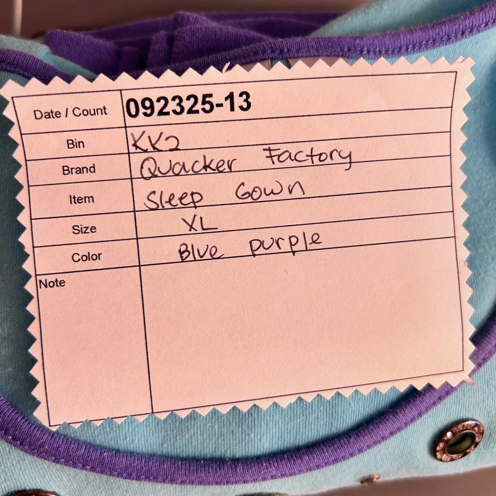 Quacker Factory Sleep‎ Dress XL Blue - Image 13