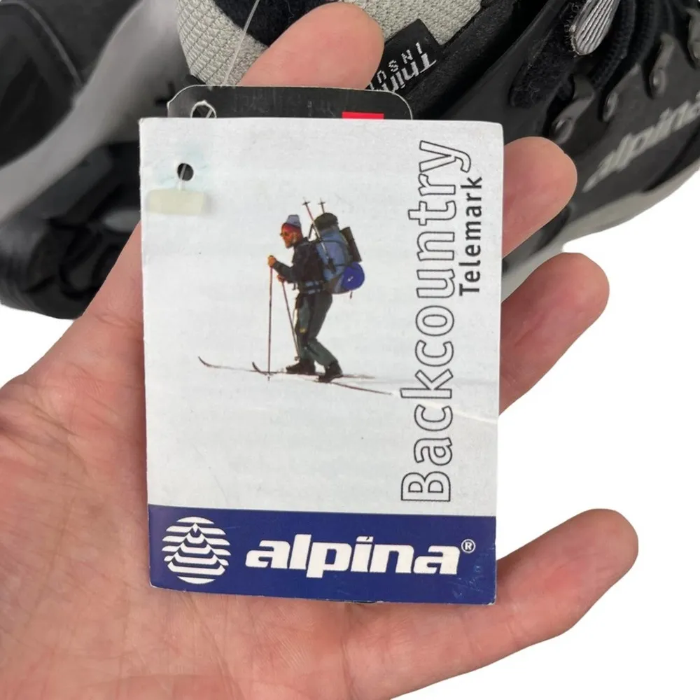New Alpina BC 1550 Backcountry Telemark Black Gray Ski Boots Size 36 - Image 12