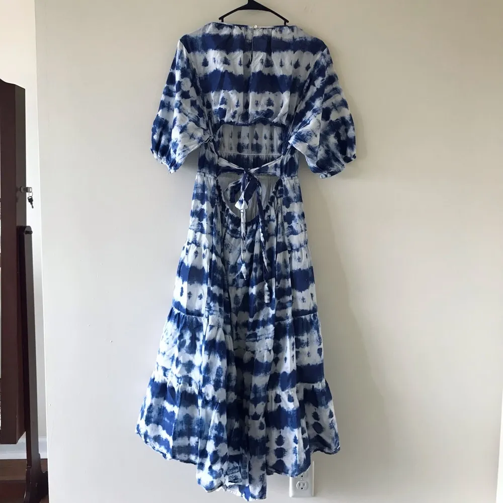 Mango MNG Cutout Open Back Tie Dye Cotton Dress - Image 11