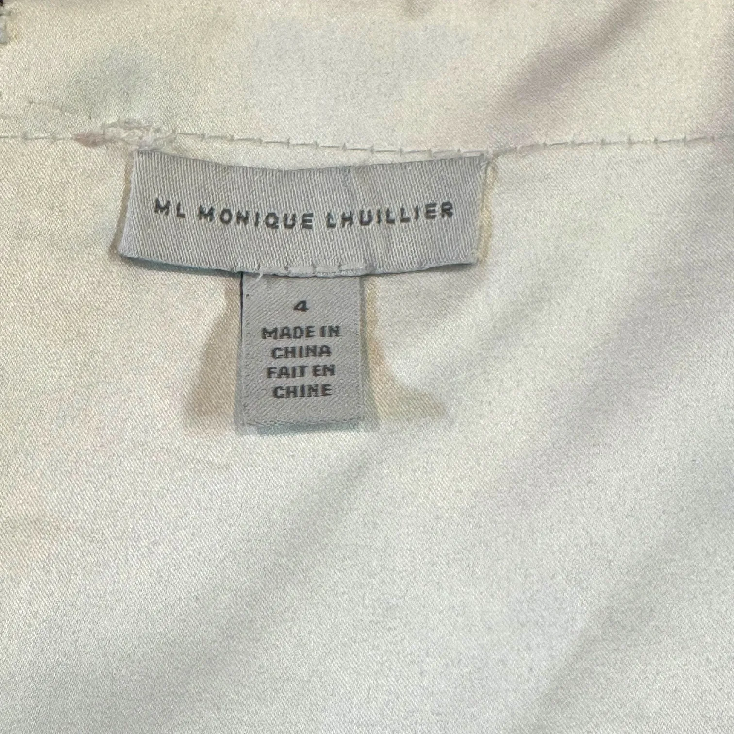 Monique Lhuillier ML 4417230 Gown Ivory Jacquard 4 - Image 8