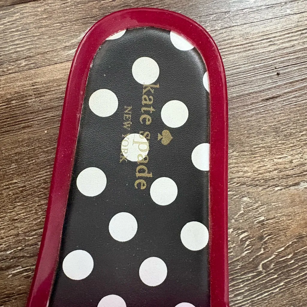 Kate Spade New York SPLASH Pink Jelly Floral Polkadot Slide Sandals 9 Summer - Image 2