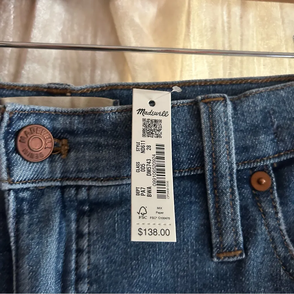 Madewell High-Rise Skinny Crop‎ Jeans in Bradfield Wash $138 NWT See Size Info - Image 4