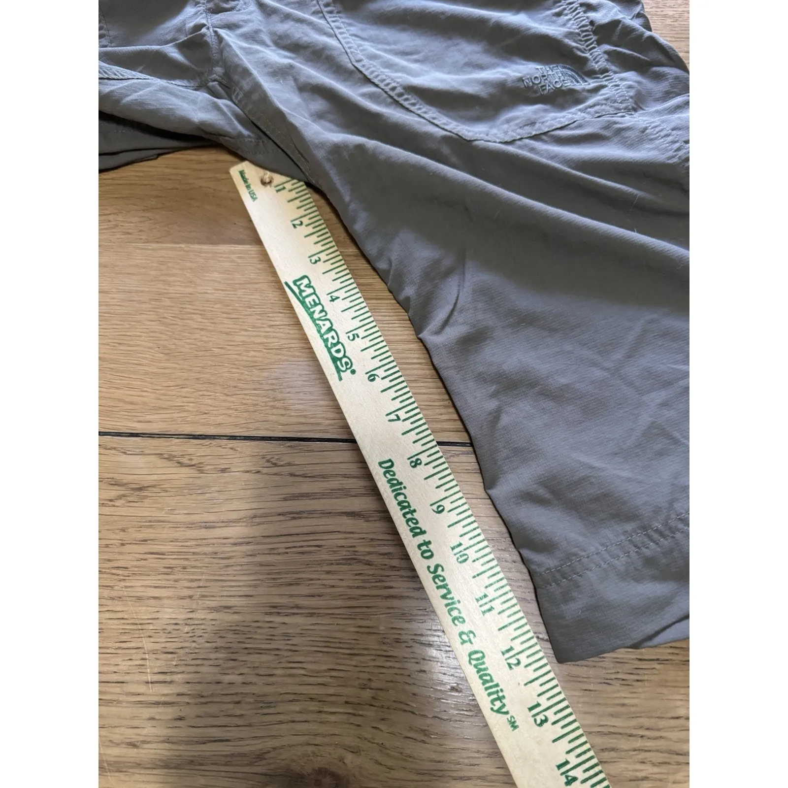 The North Face Shorts Women Size 6 Green Bermuda Hiking Nylon Quick Dry Outdoor - Image 6