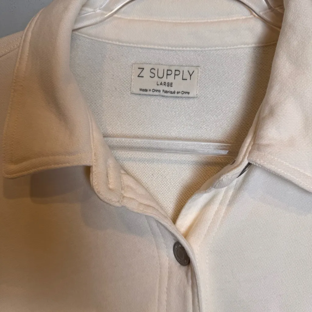 Z Supply All Day Knit Button Down Size L - Image 4