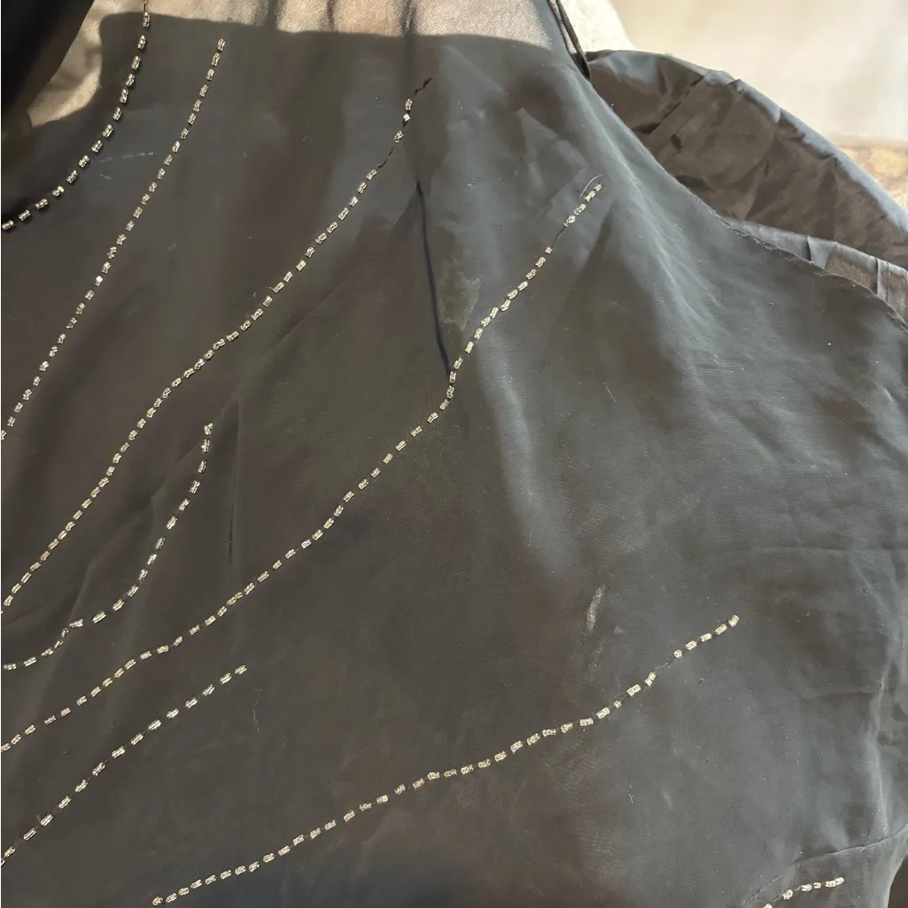 Fiesta Beaded Maxi Dress Black Size M - Image 10