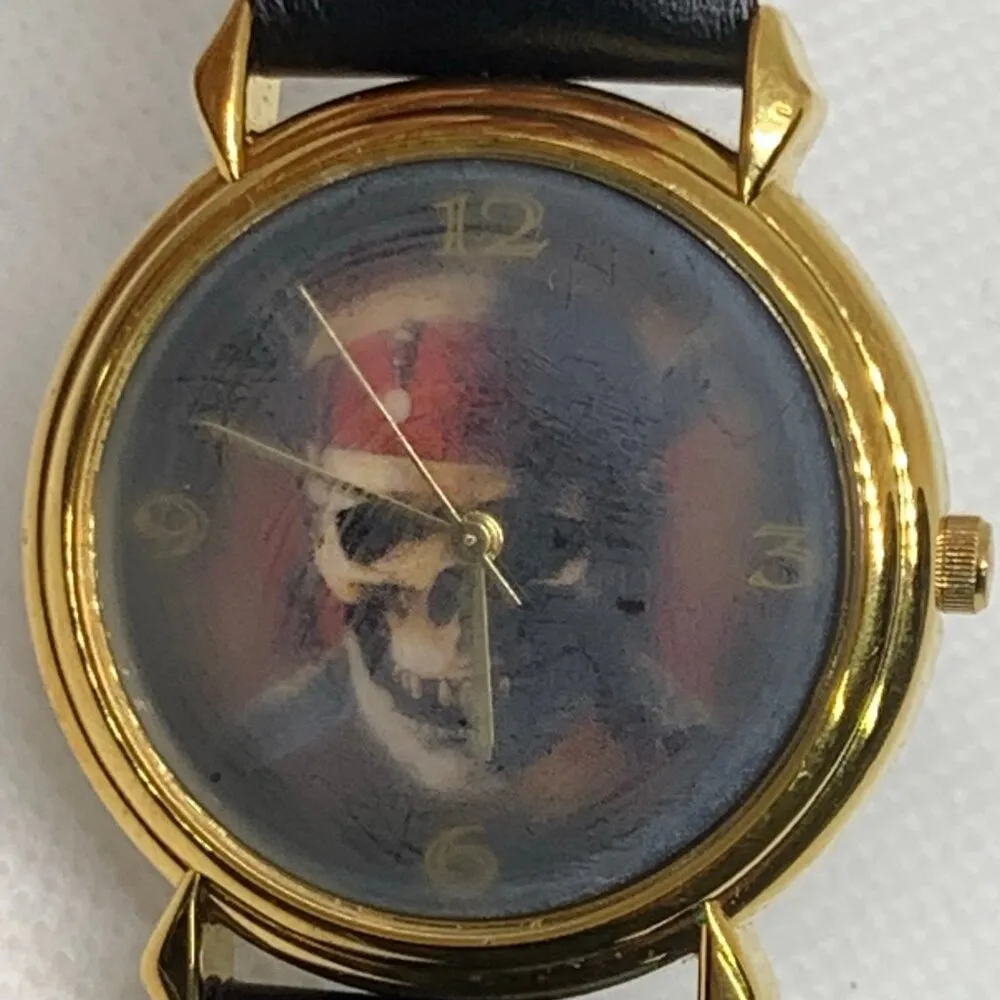 Disney Special Edition Collectors Watch Pirates of the Caribbean Skull running - Image 2