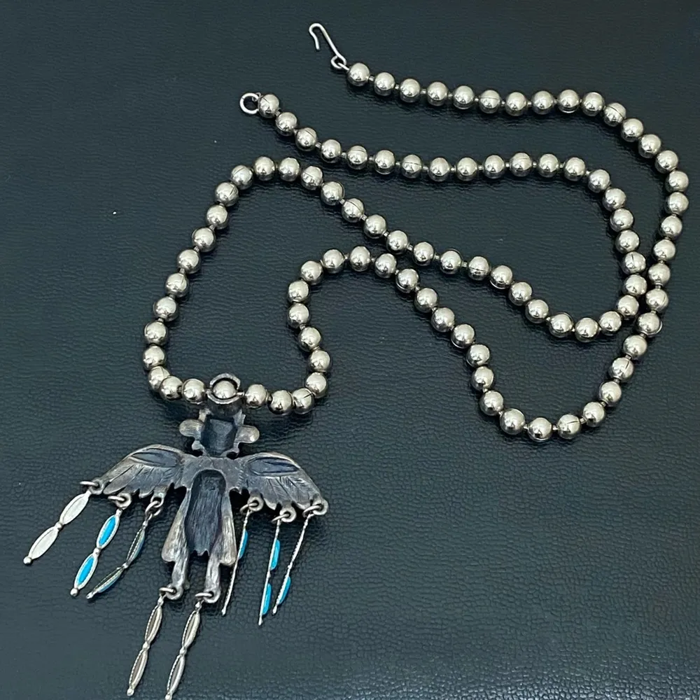 Vintage Faux Turquoise Silver - Image 6