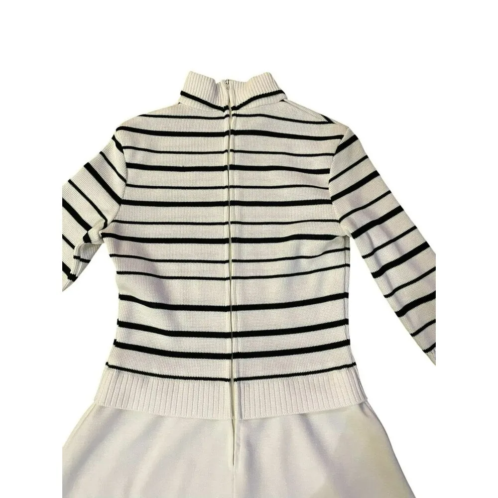 Vintage Bleeker Street Turtleneck Dress Womens S? Used Striped *a couple light s - Image 16