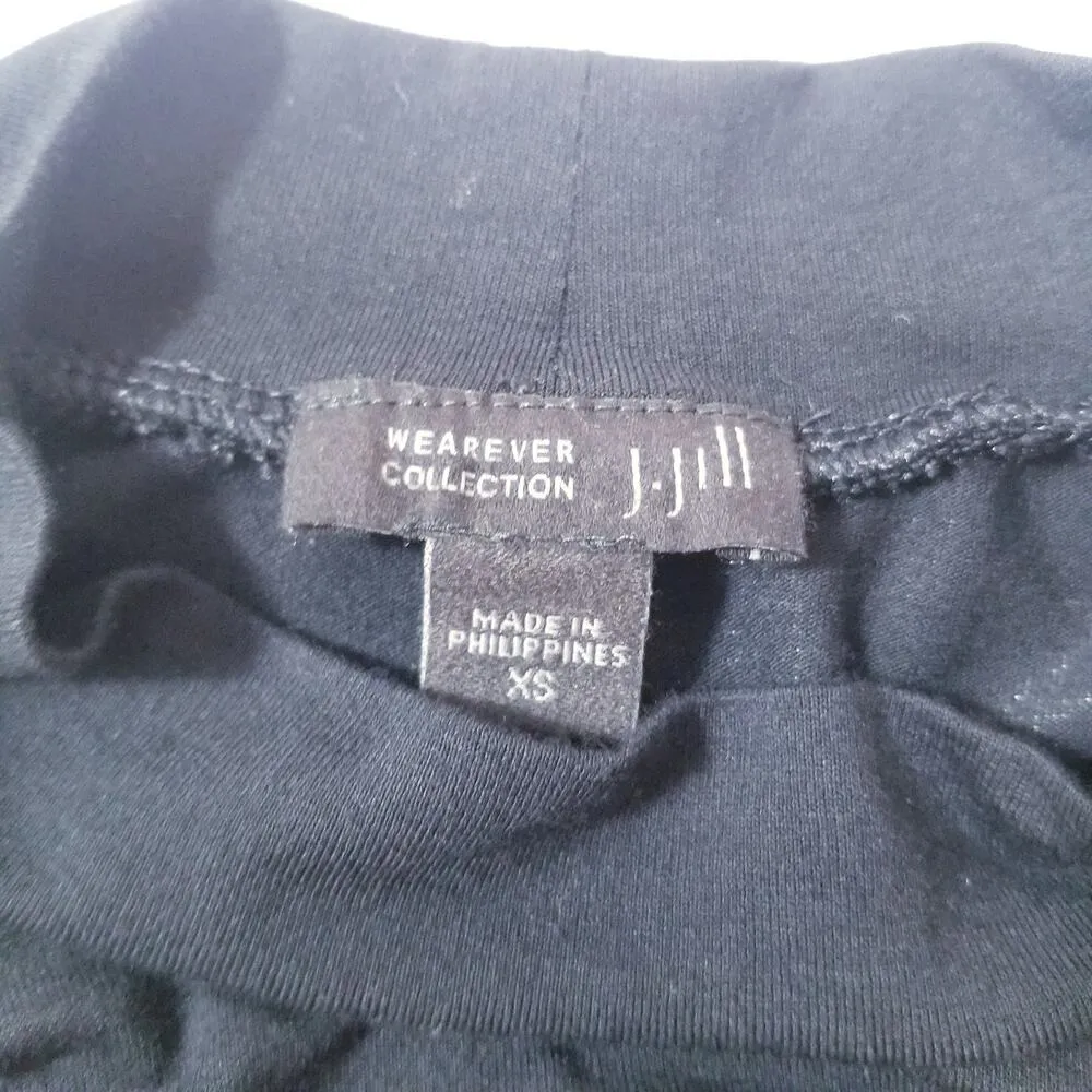 J.Jill Wearever Collection Black Mock Neck Long Sleeves Maxi Dress - Image 2