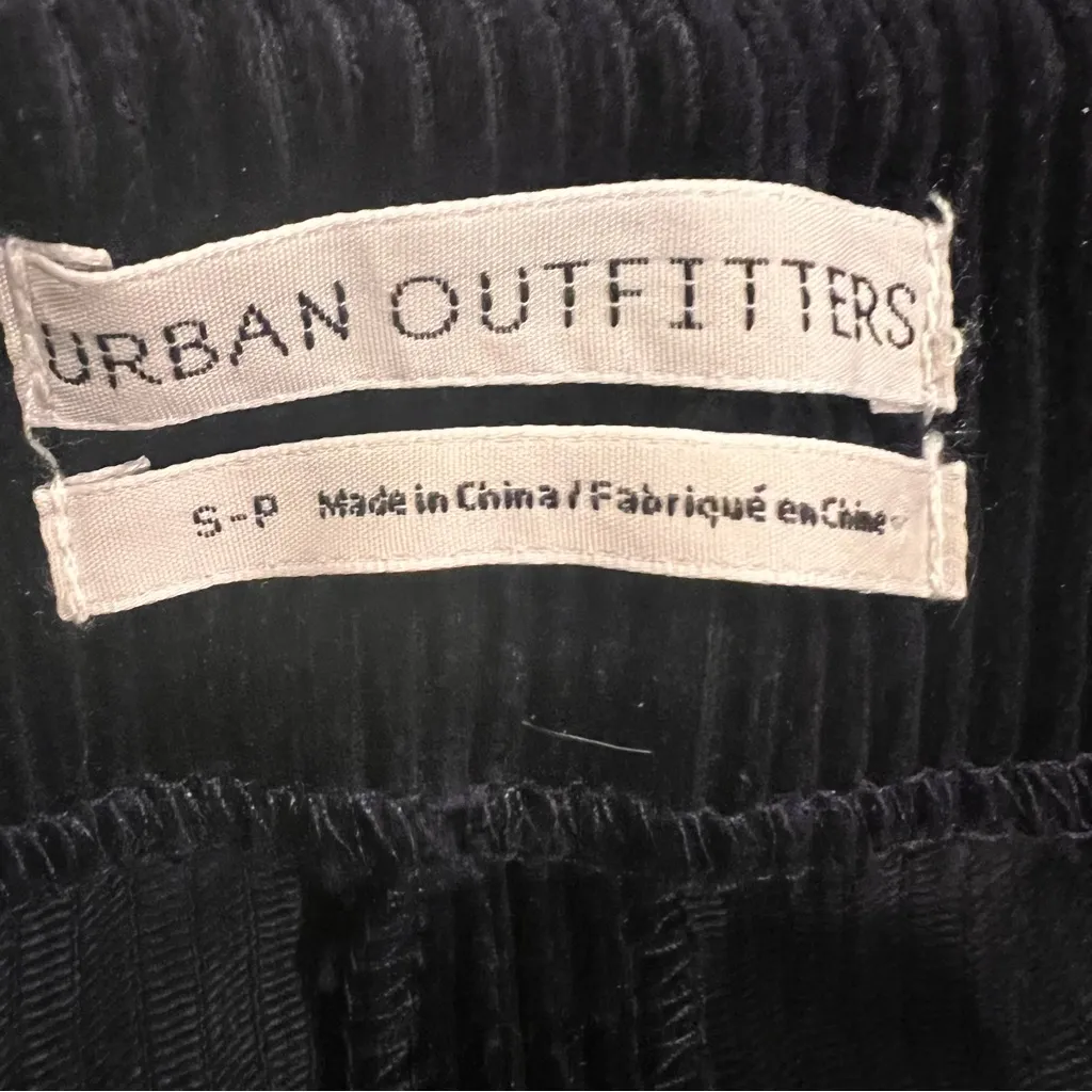 Urban Outfitters Black Corduroy 100% Cotton Mini Skirt - Image 2
