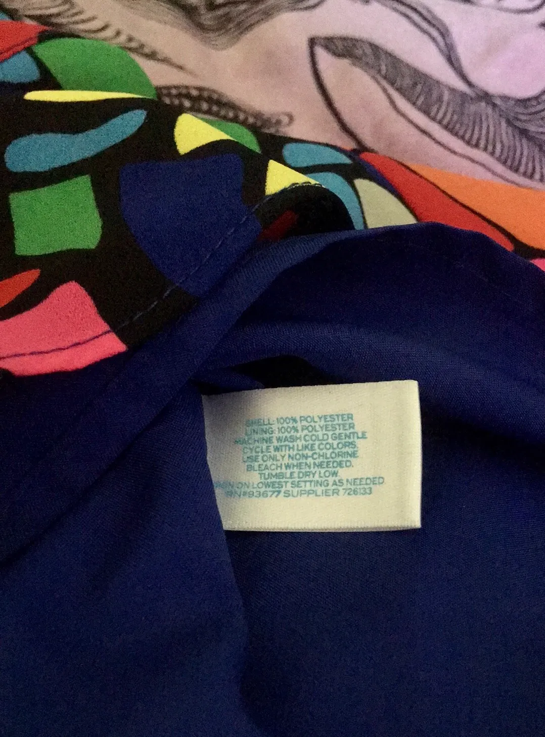 L’Amour  Faith Multi-Color Mosaic Hi-Low Skirt EUC XS - Image 9