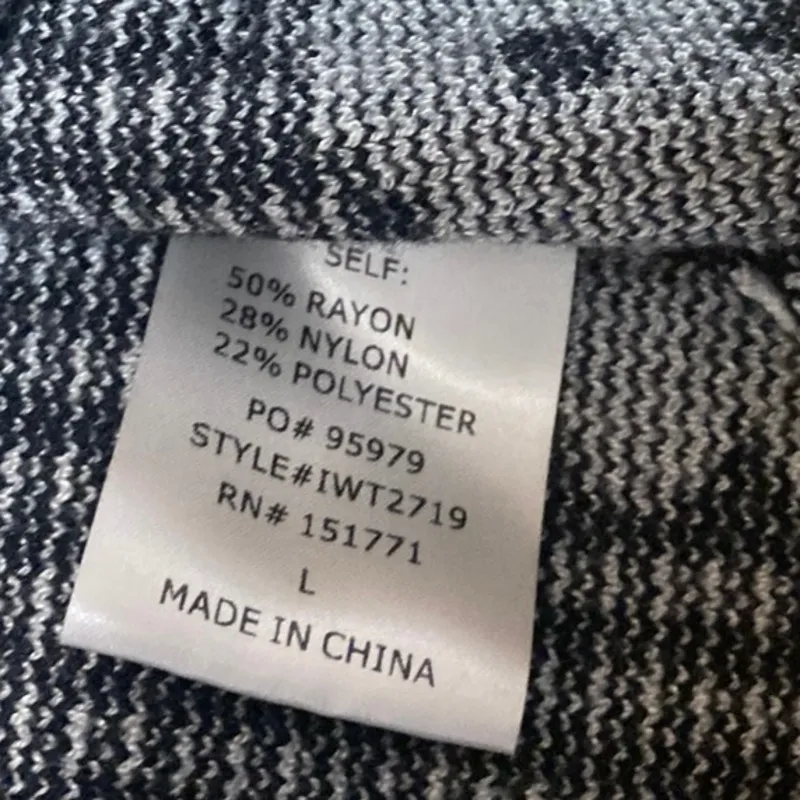 Le Lis Black Floral Knit Sleeveless Button Collar Crop Polo Vest Tank Top Size L - Image 4