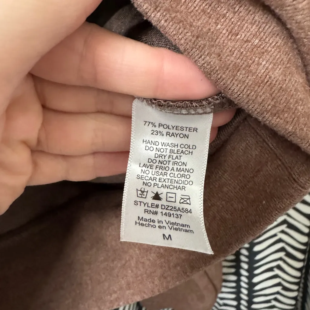 Double Zero Women's Brown Half-Zip Sweatshirt - Image 3