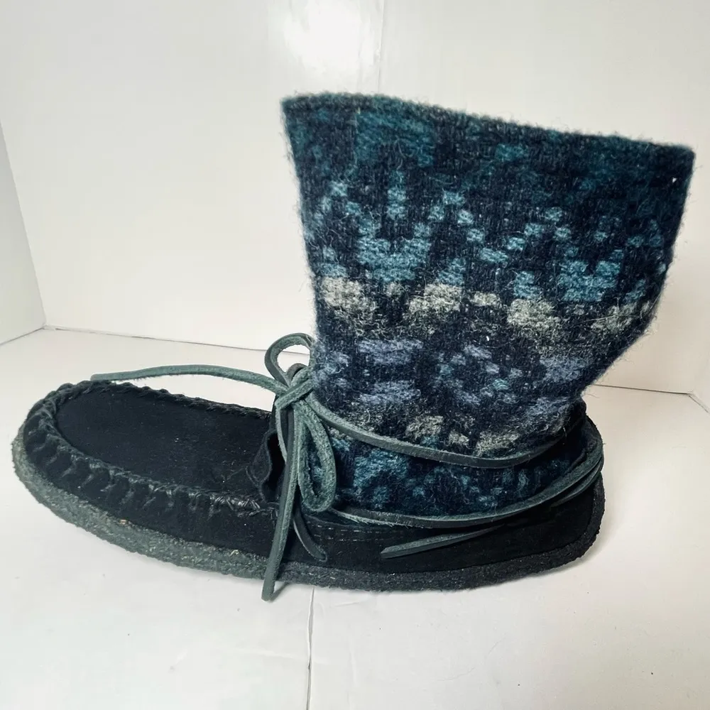 Yuketen Moccasin Wool Ankle Boots Size 9 - Image 9
