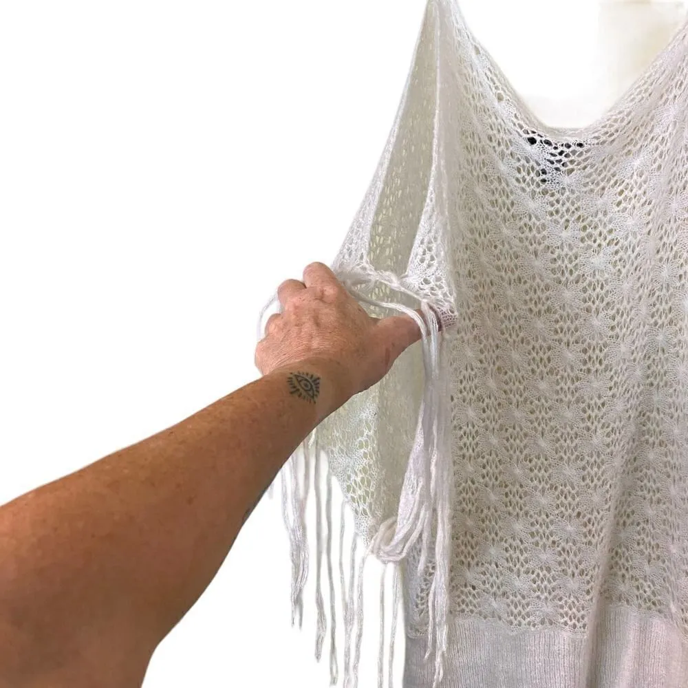 Vintage Arden B Crochet Cold Shoulder Top Size Large - Image 7