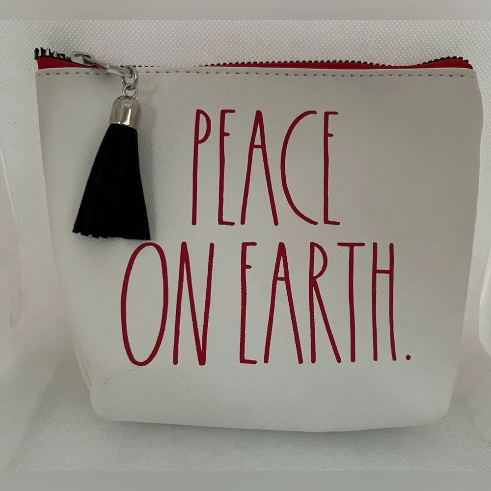 Rae Dunn | Peace On Earth cosmetic bag. - Image 6