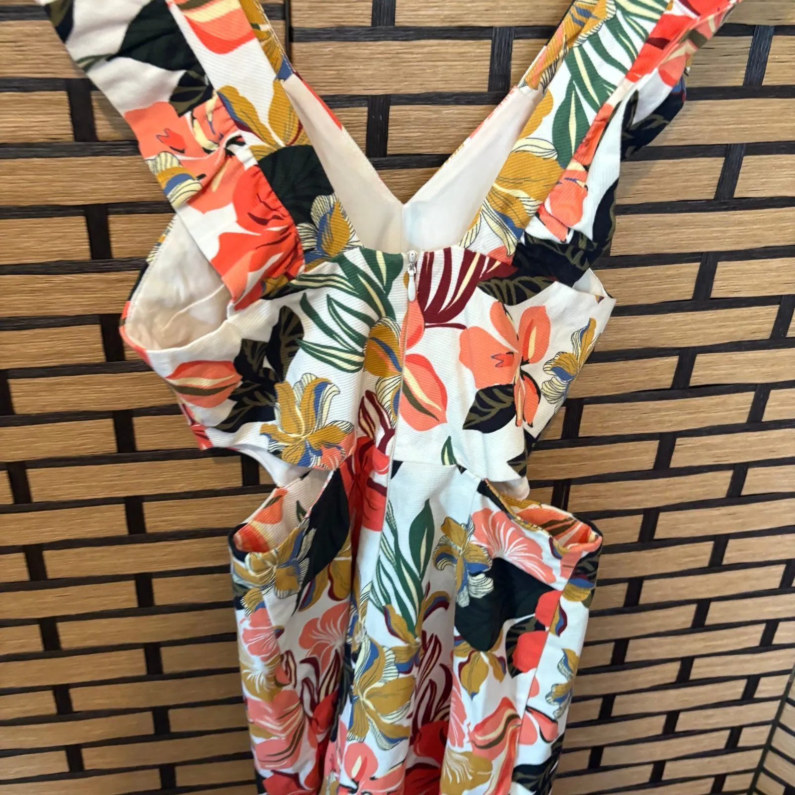 Zara Trafaluc Floral Romper‎ Size XS - Image 5