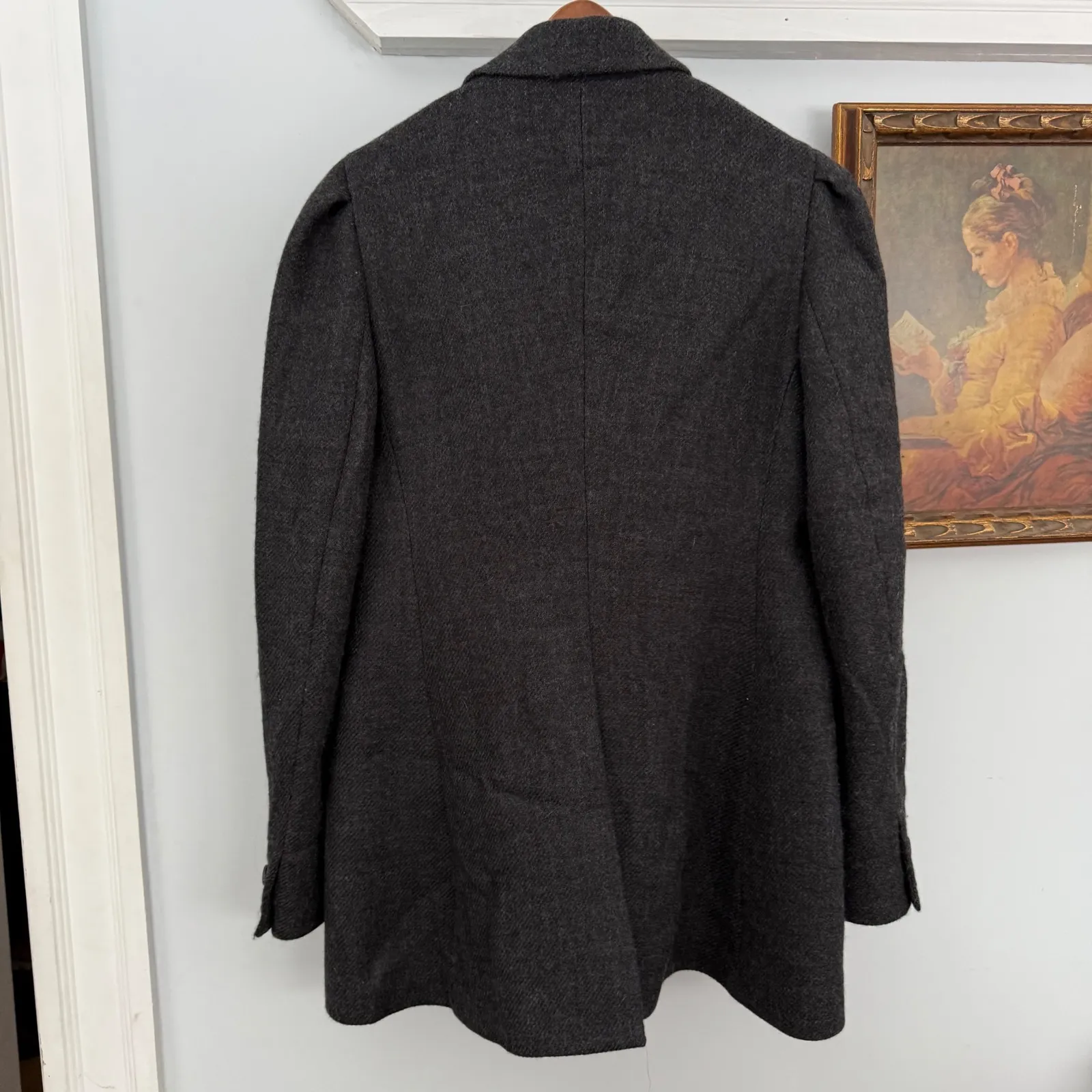 Prada ‎ 100% Virgin Wool Longline Riding Blazer Coat — Size IT 46 (US ~10) - Image 2