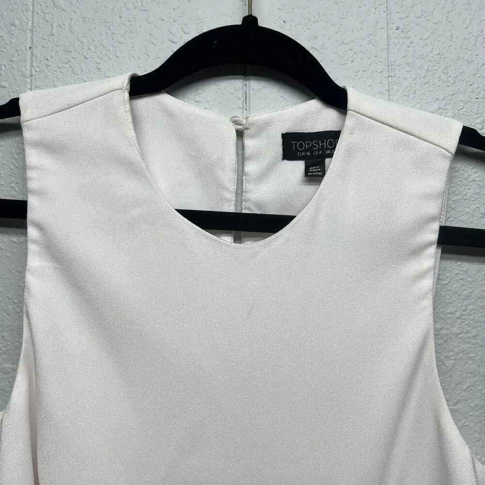 Topshop Office Workwear Party Feminine Sophisticated Elegant Womens Top Size 4 - Image 5