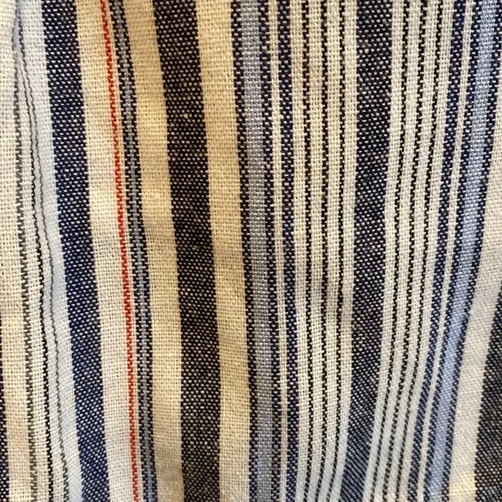 Sailor High Waisted Blue Striped Shorts LARGE - Image 3