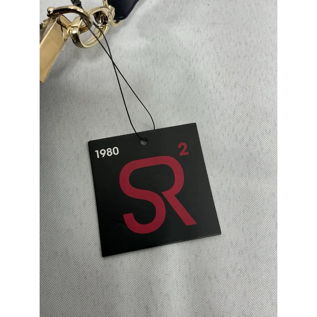 1980 Sondra Robert’s Crossbody Bag Navy Zipper Close NWT - Image 4