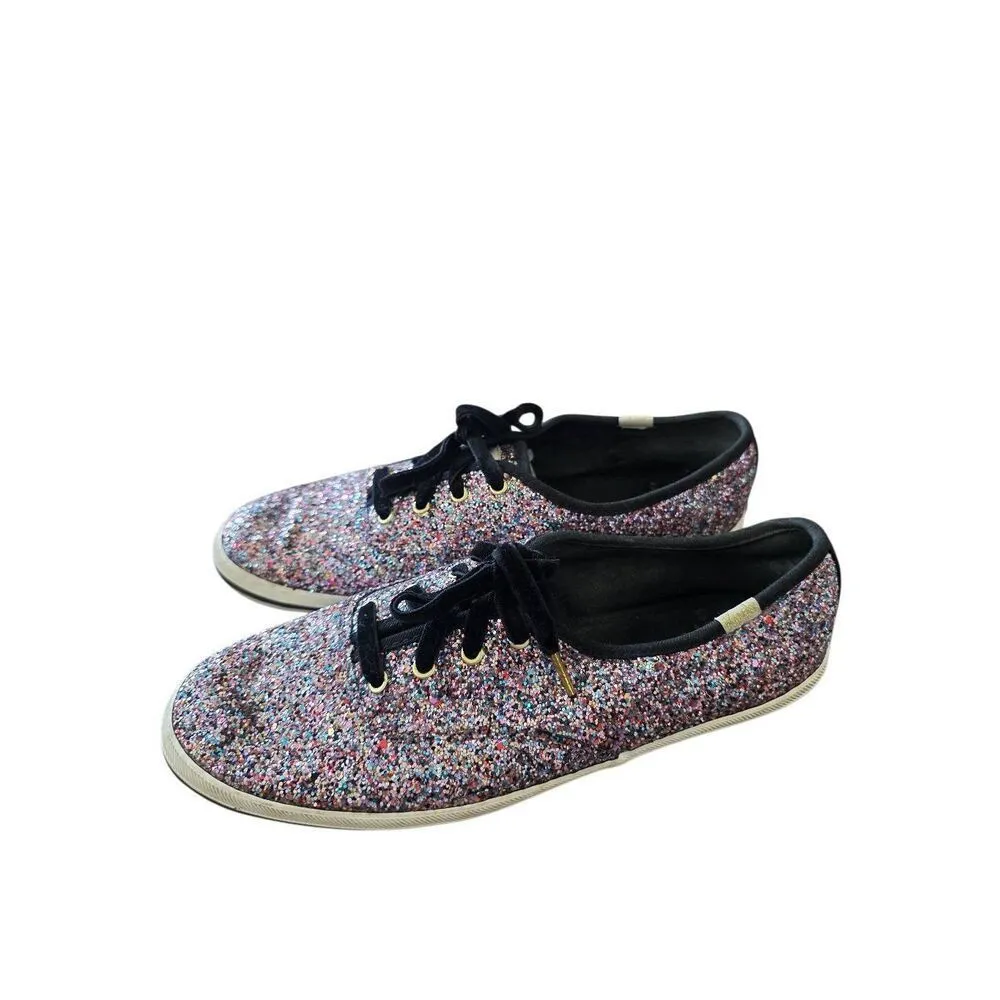 Keds X Kate Spade New York Champion Glitter Sneakers Size 7.5 - Image 3