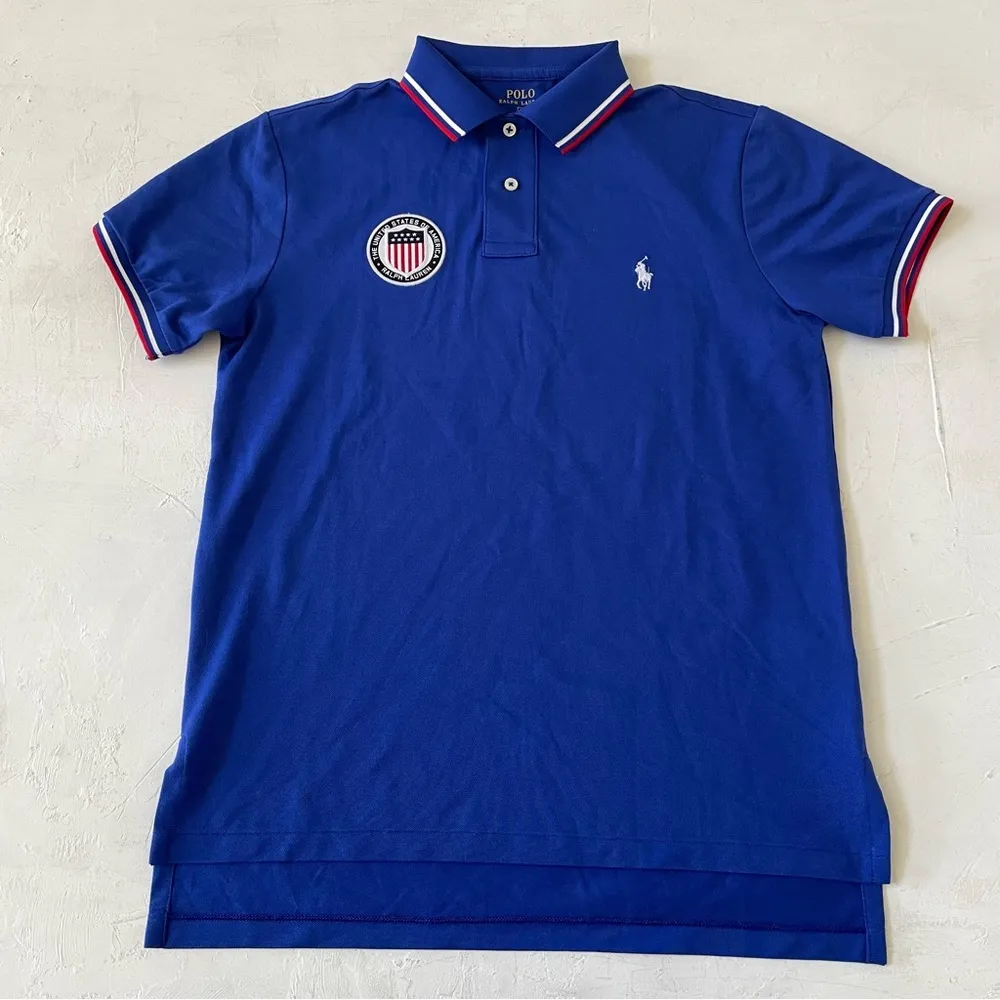 Polo Ralph Lauren Team USA Mesh Polo Shirt Size M - Image 2
