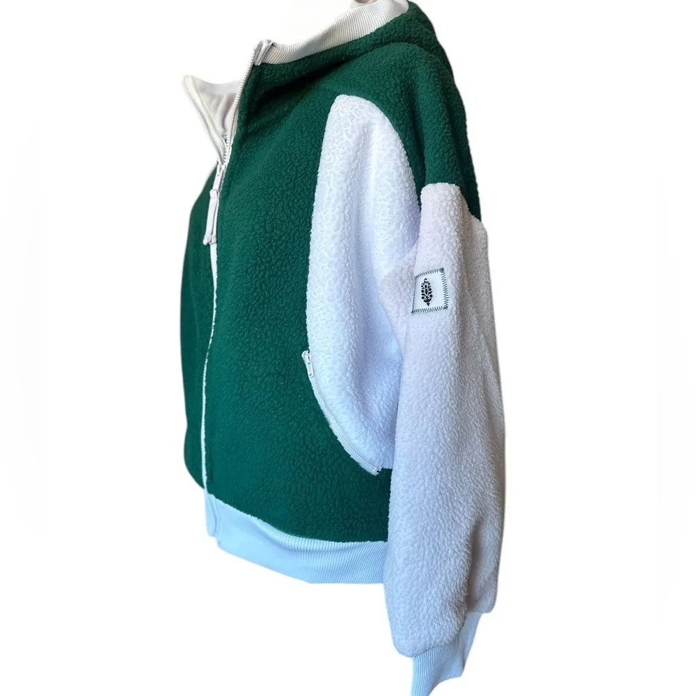 NWT Free People Hit The Slopes Hoodie in Evergreen Combo - Image 6