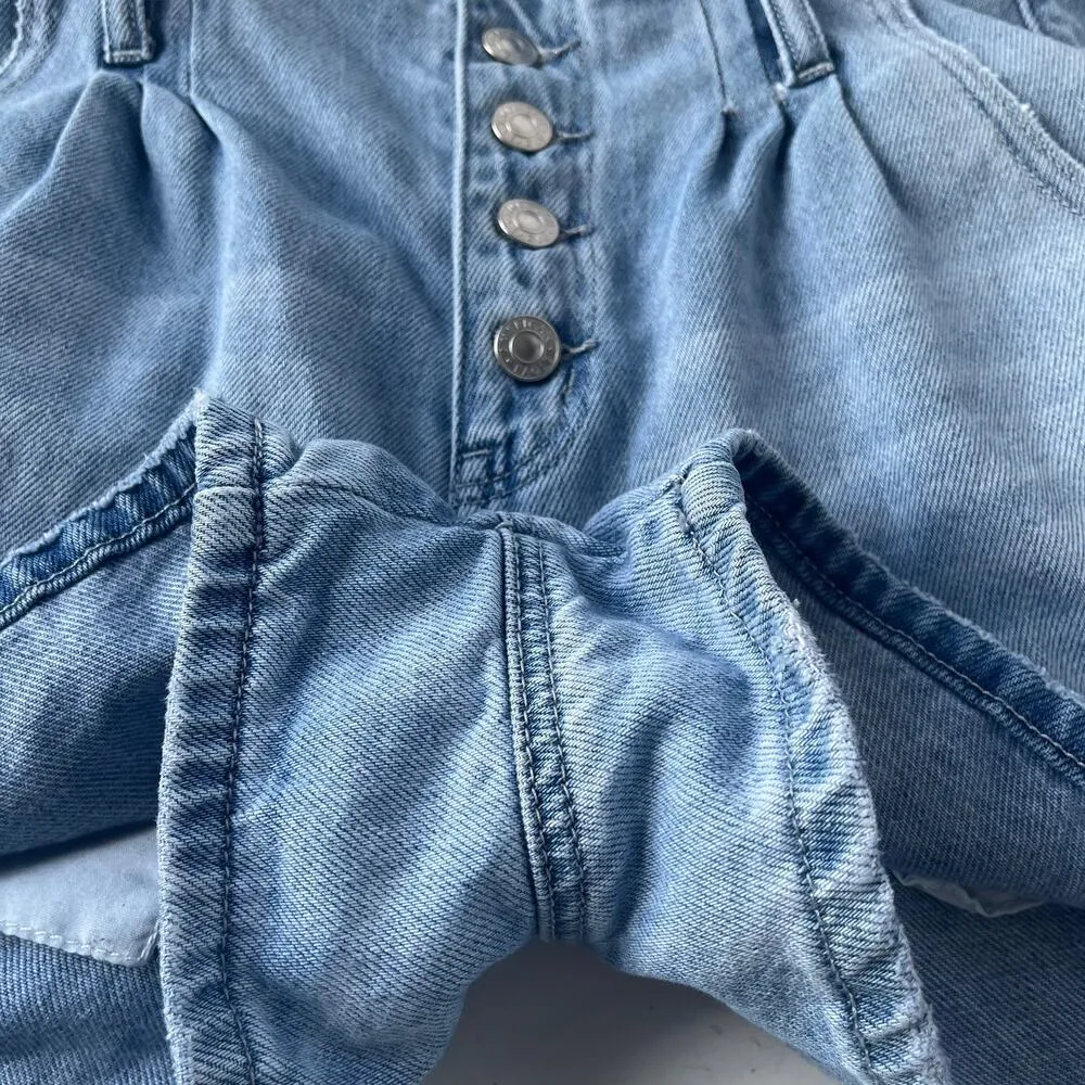 American Eagle Mom's Jean Shorts Womens Size 8 Button Fly Denim Hi Rise Preppy - Image 6