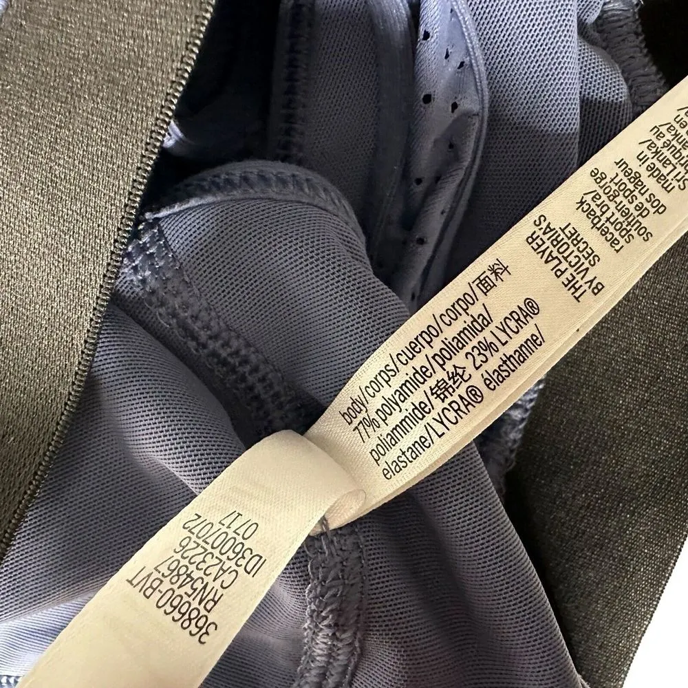 The Player By Victoria's Secret Racerback Sports‎ Bra Size M Spell Out Logo - Image 8