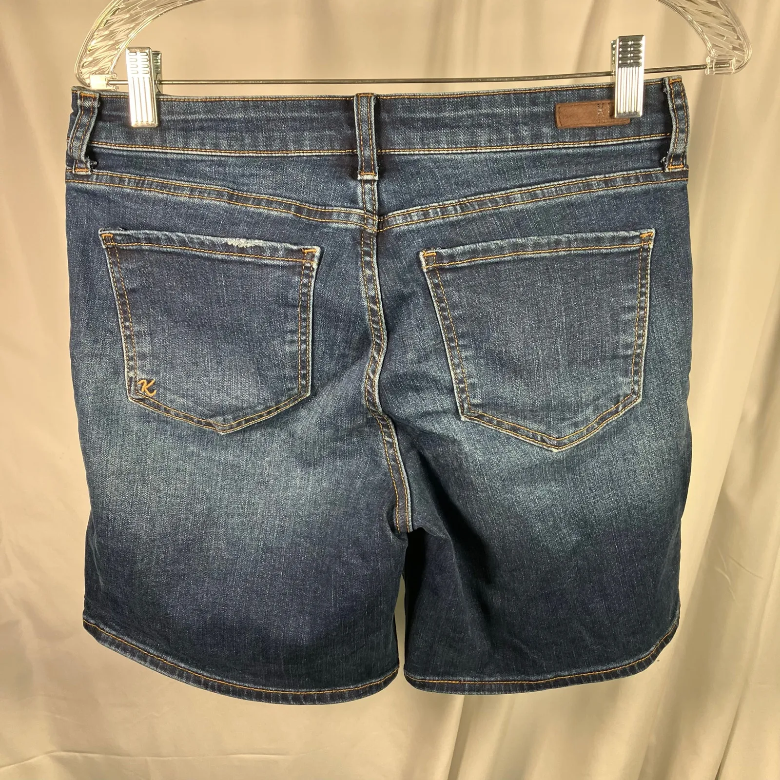 Kut from the Kloth High Rise Boyfriend Shorts‎ Women’s Size 4 Dark Wash Denim - Image 8