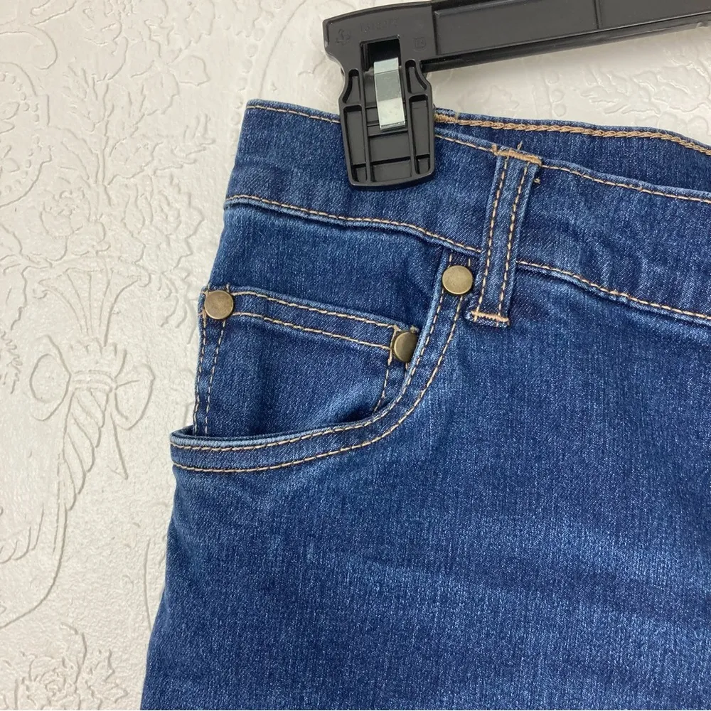 woman within Premium Straight-Leg Jean Medium Stonewash Sanded 14W - Image 6