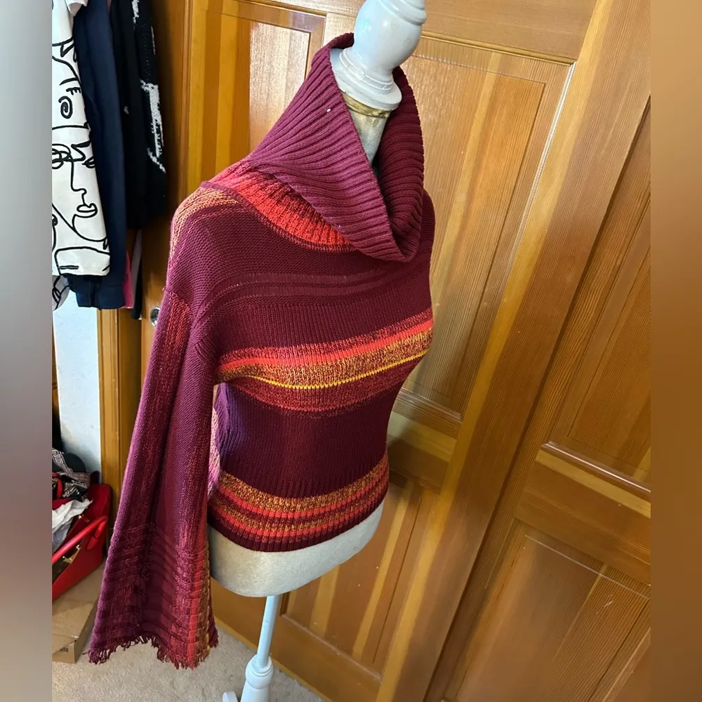 Free People Close To Me Pullover Turtleneck Sweater. Red - Image 10