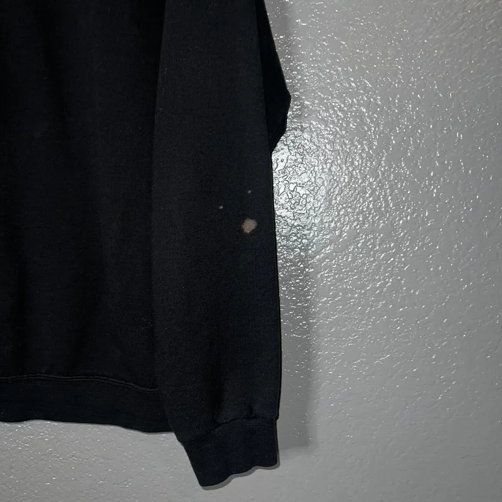 Athletic Works Black Crewneck Sweatshirt Men’s Size L Pullover Fleece Casual - Image 4