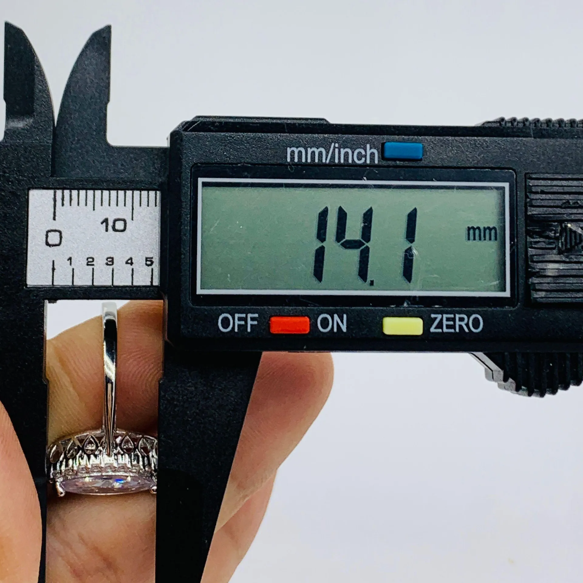 925 Sterling Silver Women’s Ring 14mm Marquise stone cubic zirconia - Image 6