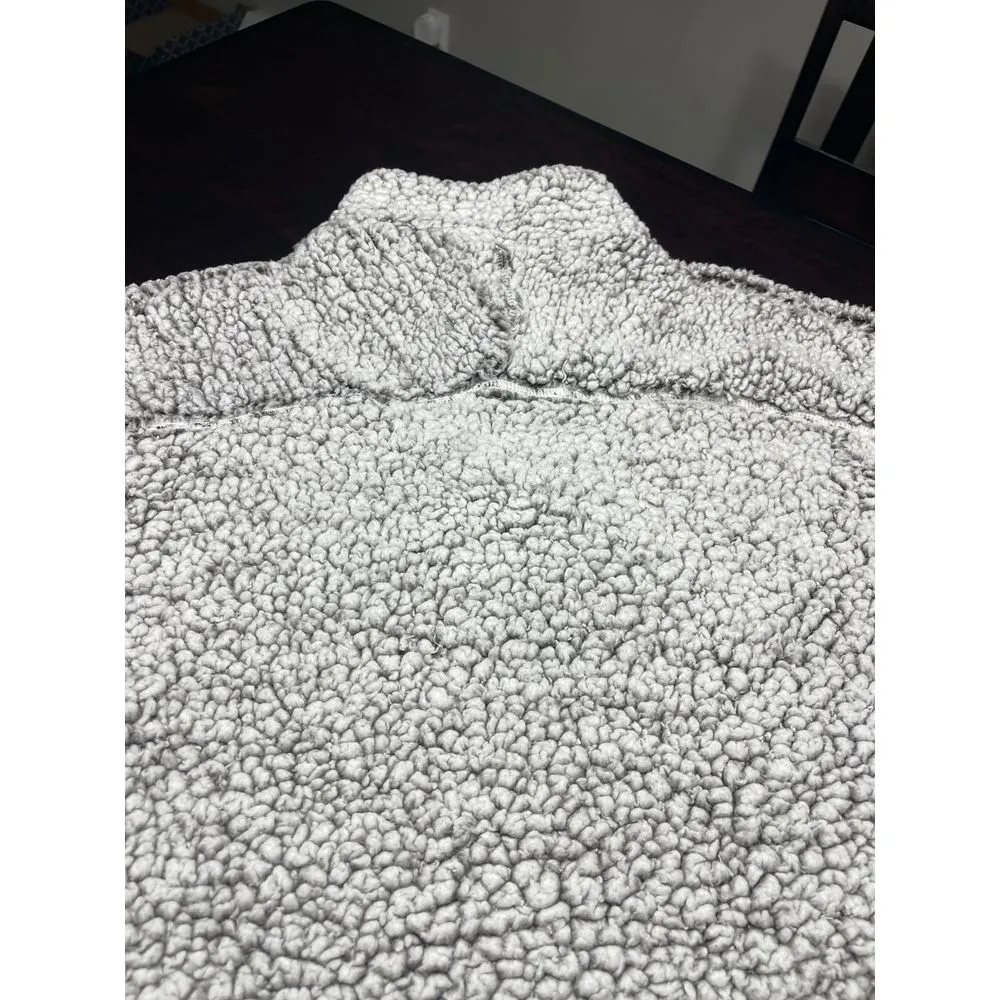 Cozy Teddy Bear Fleece Pullover Sweater Soft Fuzzy Sherpa Winter Warm - Image 5