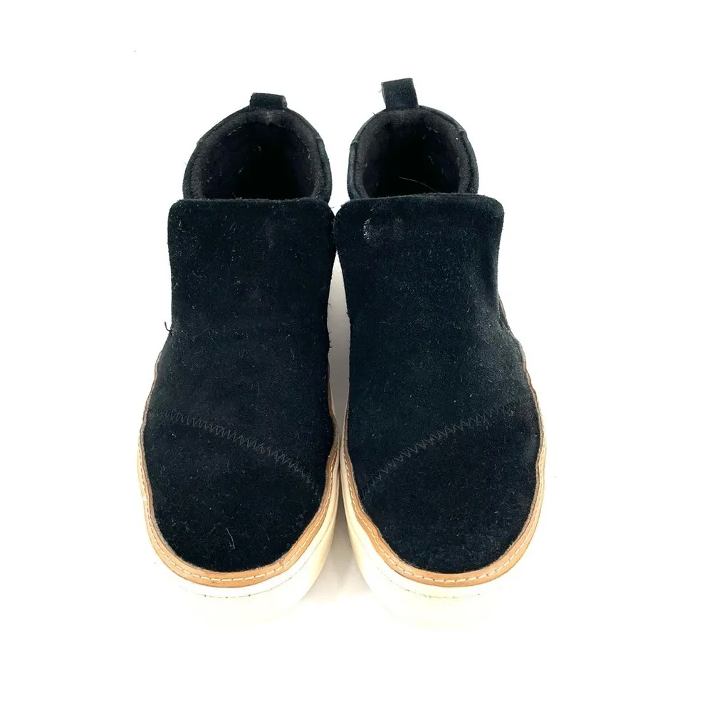 Toms Black Suede Paxton Slip-On Sneaker Shoes - Image 4