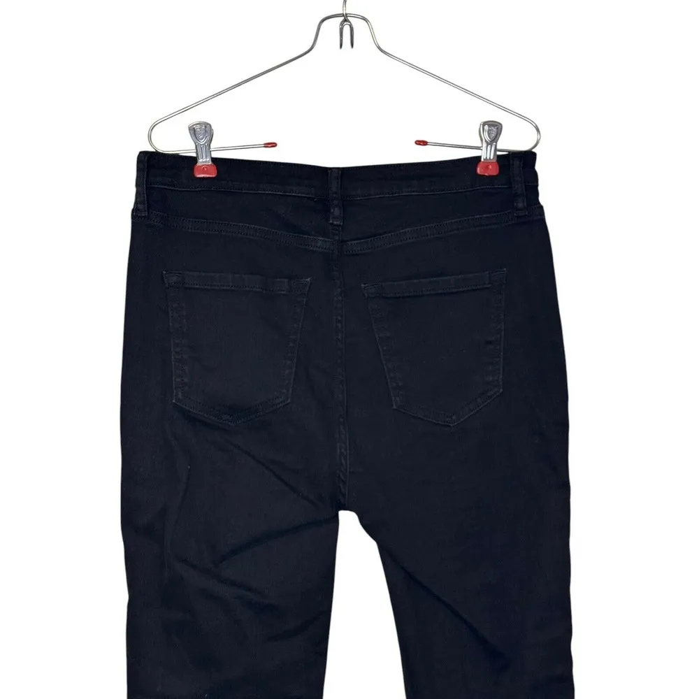 All Saints Women's Jeans Eve Lux Super Skinny Stretch Mid-Rise Denim Black Sz.29 - Image 8